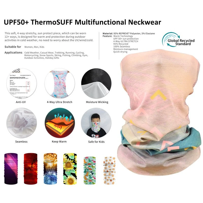 ThermoSUFF Mujer Hombre Cuello Calentador